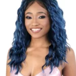 Otindigo blue lace front wig - glueless 150% density 13x4 human hair lace wigs