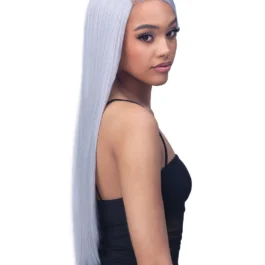 Silver HD lace front wig-glueless 180% density virgin remy human hair 13×4 wear & go lace wigs