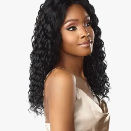 Deep wave full lace wig – 150% density virgin remy human hair wig for black women for sale