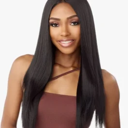 Yaki straight 13 x 4 HD lace front wig – glueless 180% density virgin remy human hair wear & go lace wigs